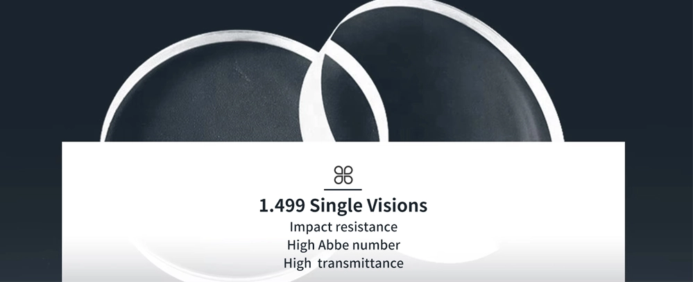 Ventajas de las lentes ópticas de plástico CR39 1.499 de visión simple sin recubrimiento