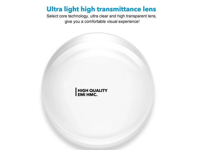 Especificación de Lentes Ópticas para Gafas 1.56 HMC AR Coating para Recubrimiento Antirreflejante