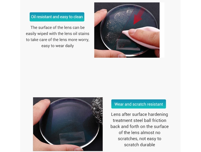 Especificación de lentes de resina NK55 asféricas con protección UV400 1.56 para lentes ópticos oftálmicos