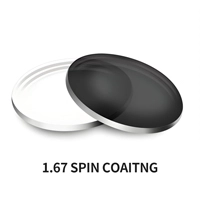 Lente fotocromática antirreflejo 1.67 para protección ocular y antideslumbrante óptica.