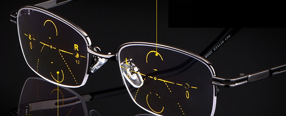 Opciones de personalización para lentes progresivas fotocromáticas 1.56 en Crystal Optical