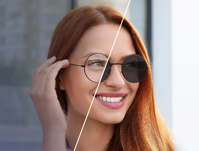Especificación de lentes de policarbonato 1.59 PC con bloqueo de luz azul, lente oftálmica HMC