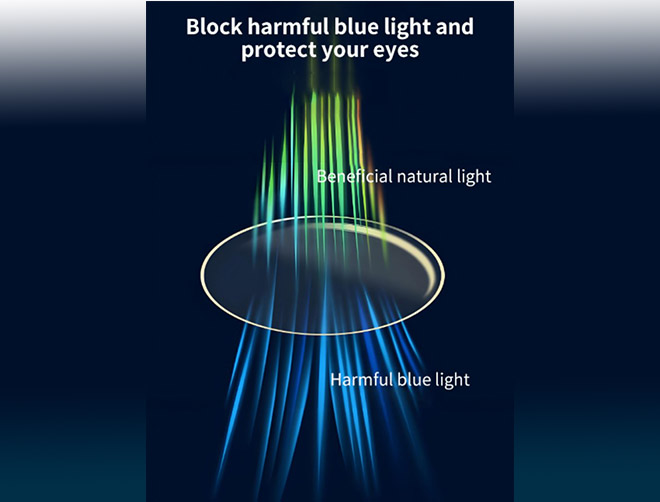 Especificación del lente 1.56 UV420 anti luz azul ASP protección azul SHMC