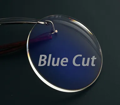 Lentes para gafas al por mayor 1.56 NK 55 Anti luz azul UV420 HMC Lente óptico
